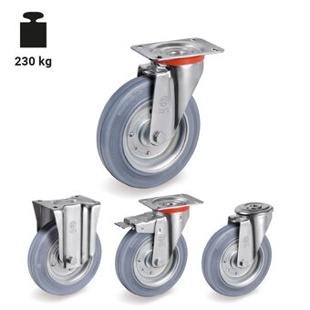 TR-23-NL-Ruote con supporti per carichi leggeri